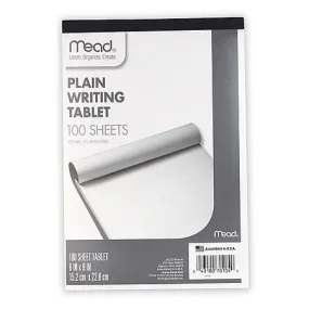 100-Sheet 6x9 Plain Writing Tablet 70104