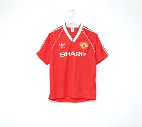 1988/90 MANCHESTER UNITED Vintage adidas Home Football Shirt (M) 40/42