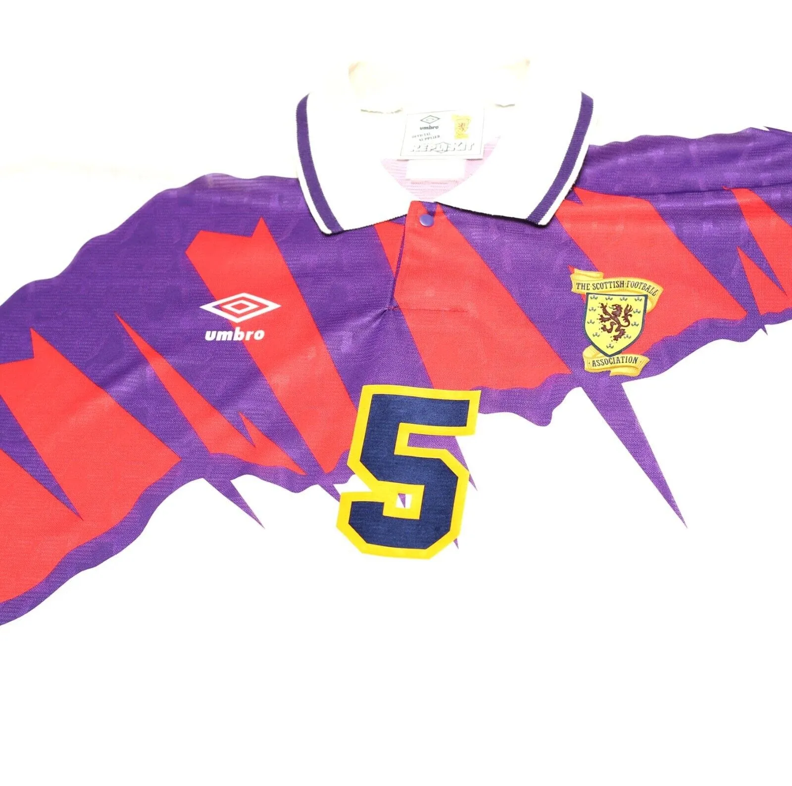 1991/93 McCOIST #5 Scotland  Euro 92 Umbro Away Football Shirt (XL) Rangers