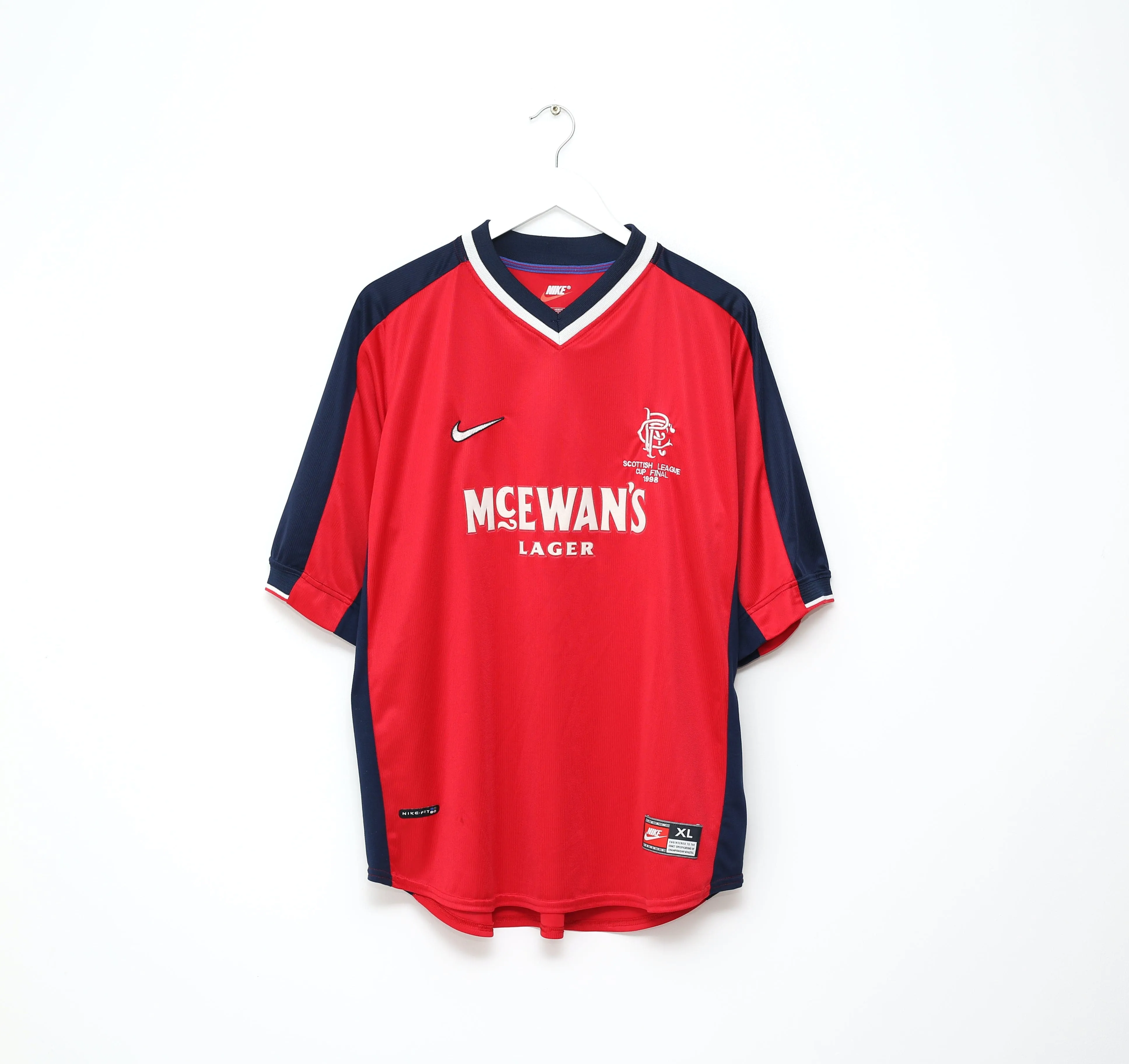 1998/99 ALBERTZ  #11 Rangers Nike Scottish League Cup Final Away Shirt (XL)