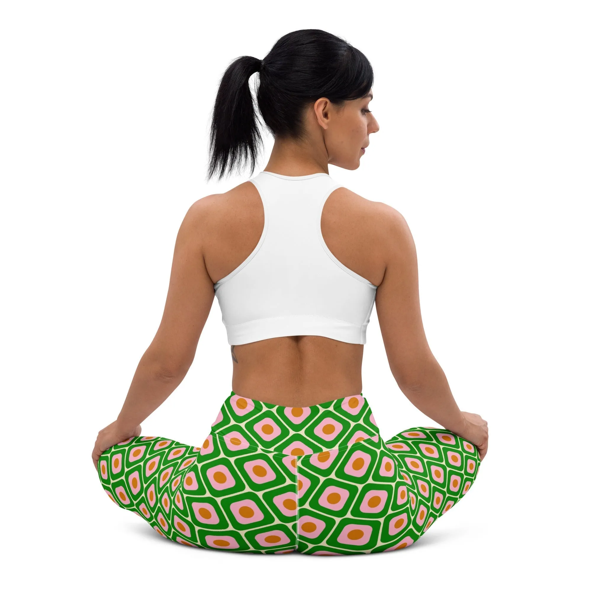 70s Retro Pattern Yoga Leggings