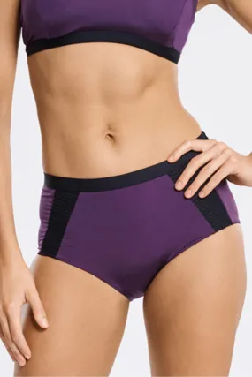 Aqua Blu Plum High Waist Swim Bottom A9036BB