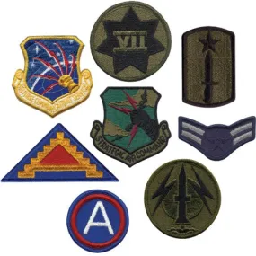 Assorted Military Patches - 50 Pack