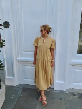 Ava Midi Dress Caramel