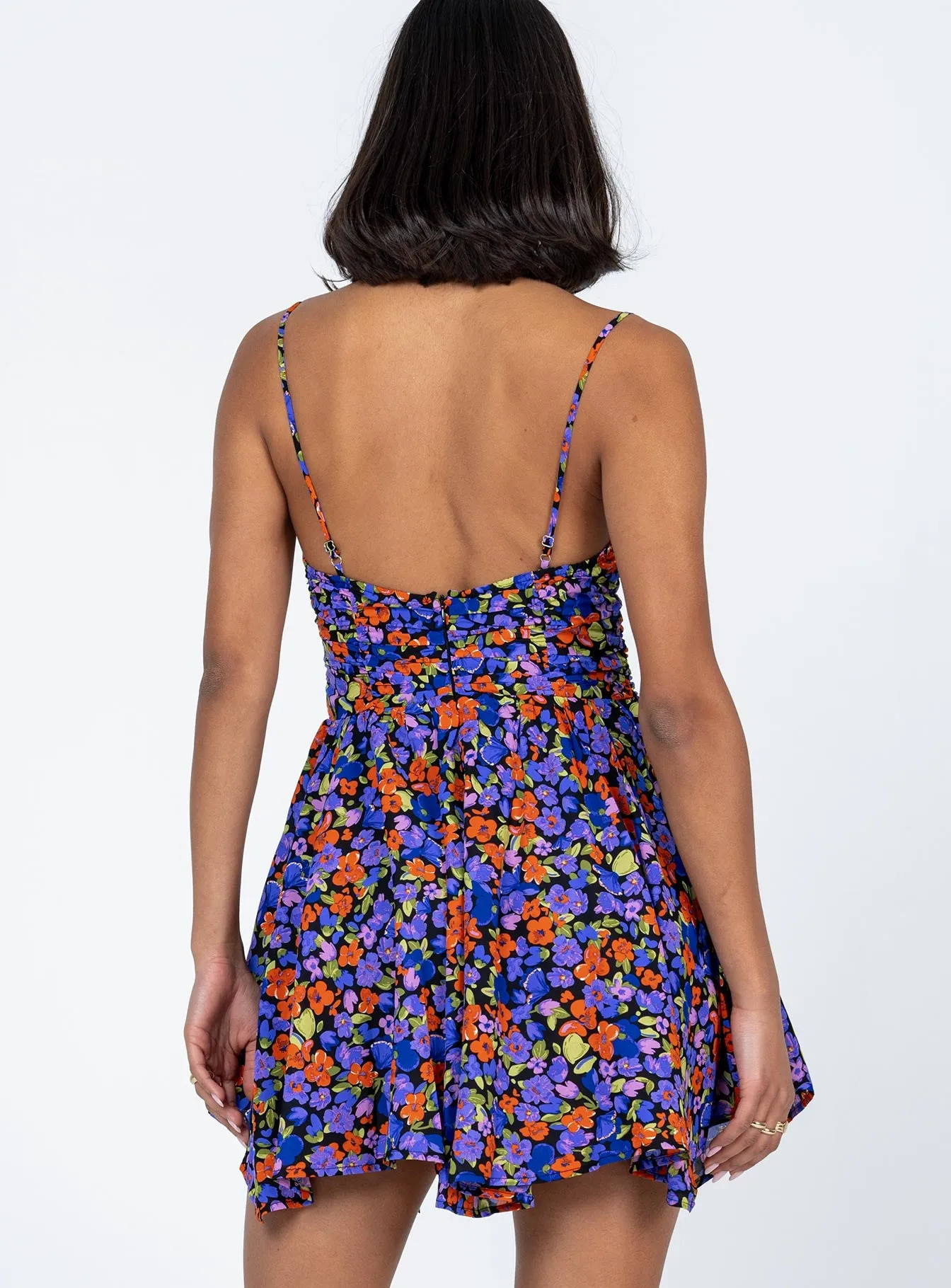 Barrett Mini Dress Dark Floral