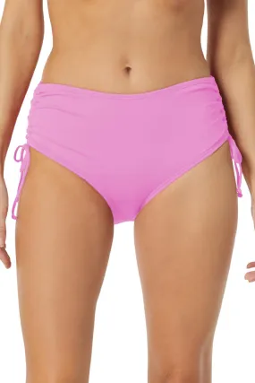 Beach House Hayden High Waist Bikini Bottom, Bright Peony (H58179)