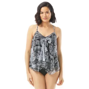 Beach House Kerry Mesh Layer Tankini, Black (H59893)