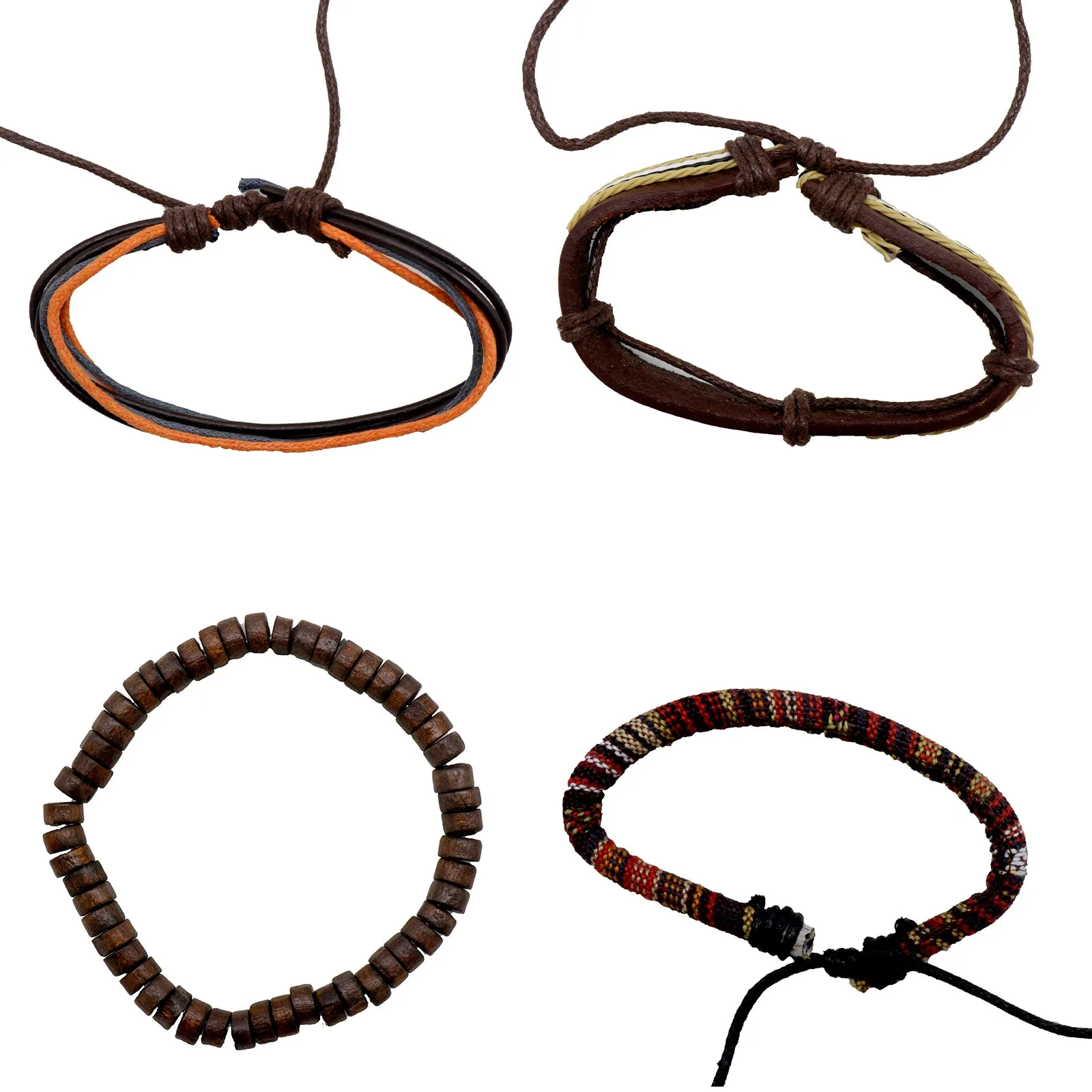 Bohemian Multi Color Set of 5 Men's Bracelet