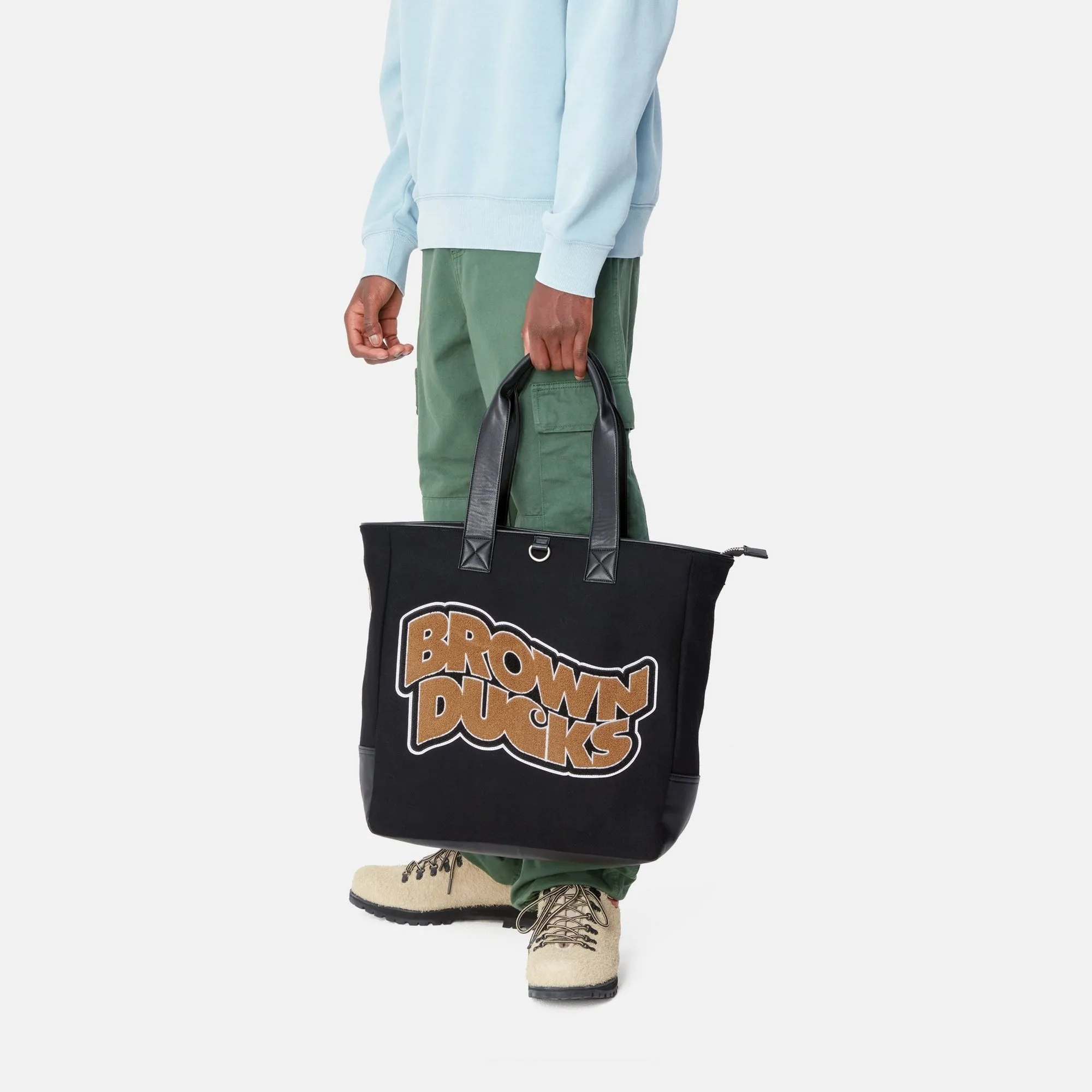 Brown Ducks Tote | Black / Black