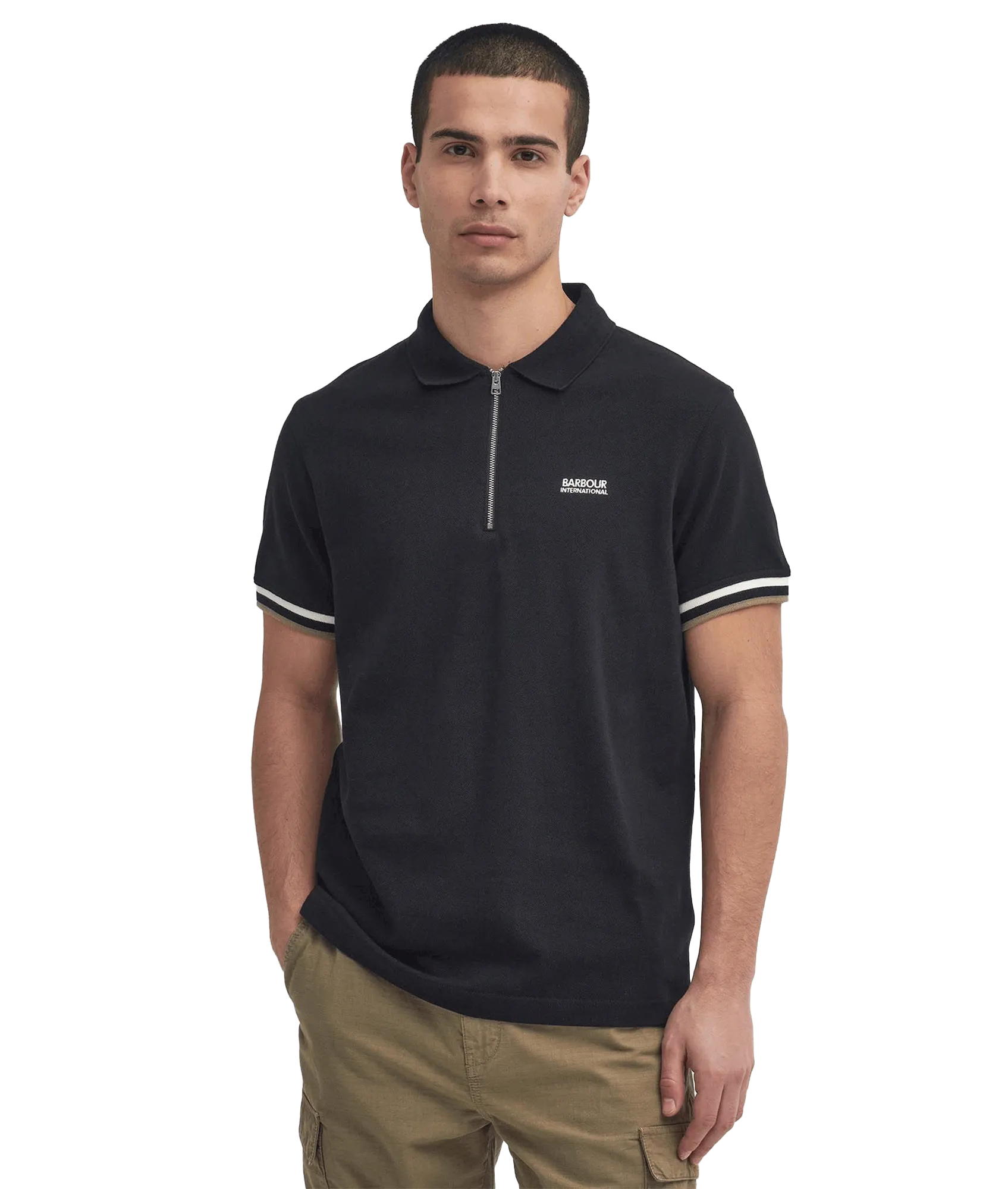 Buxton Short-Sleeved Polo Shirt - Black