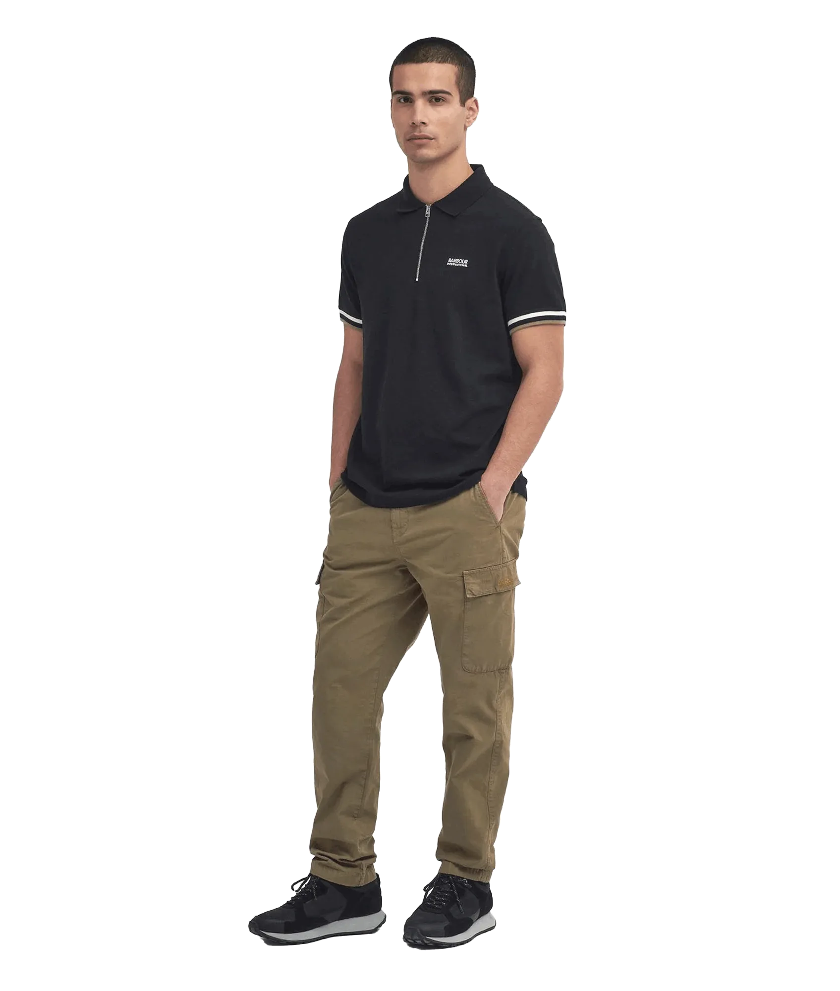 Buxton Short-Sleeved Polo Shirt - Black