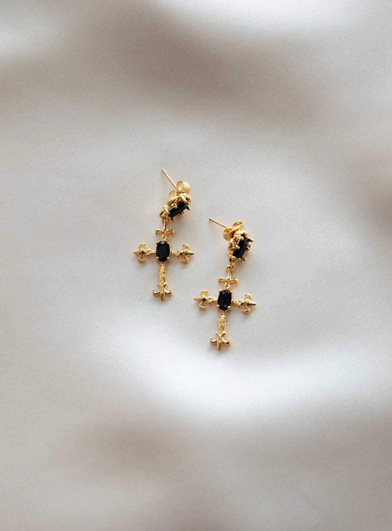 Castial Earrings Gold / Black