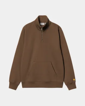 Chase Neck Zip Sweatshirt | Chocolate