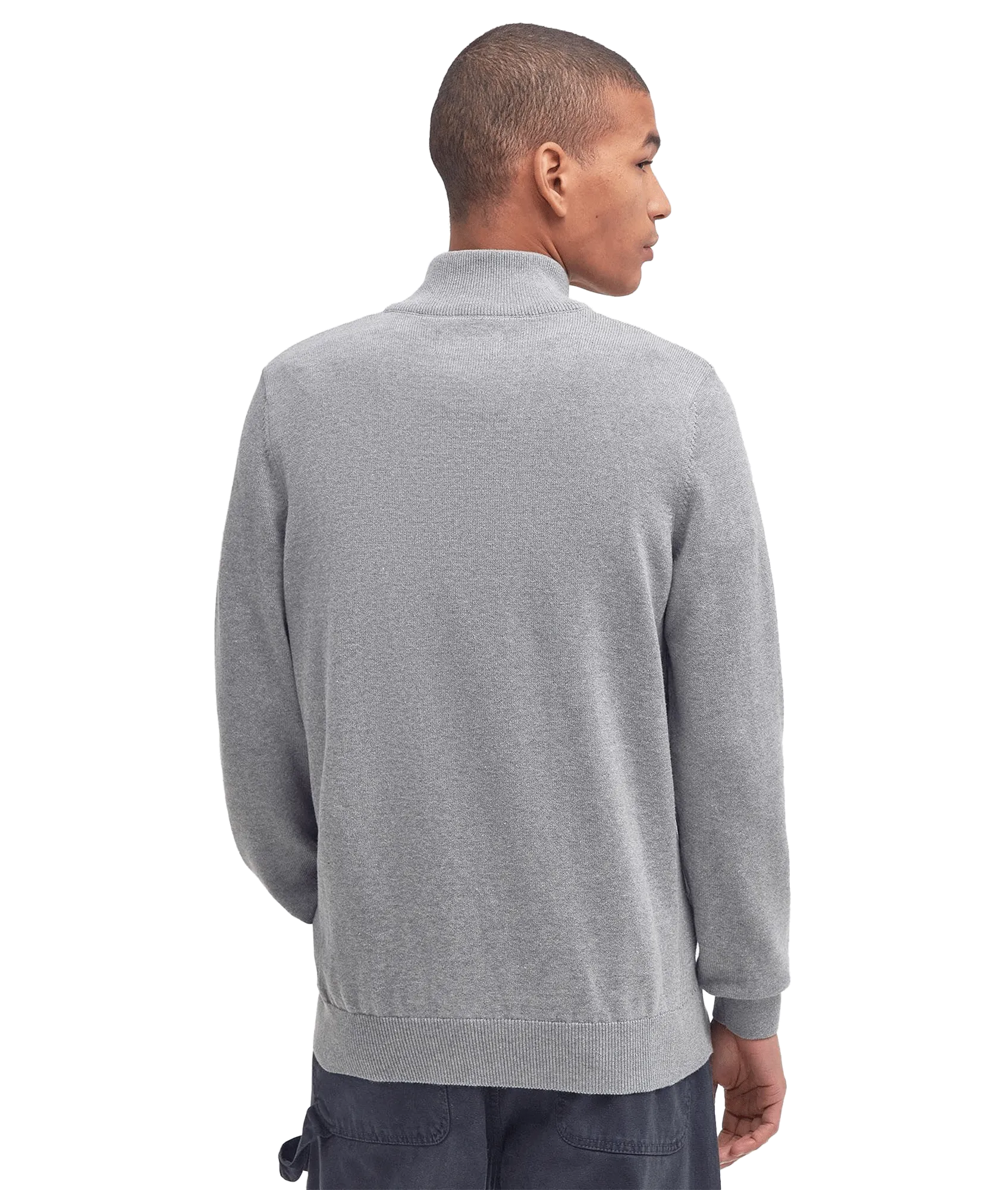 Cotton Half Zip - Grey