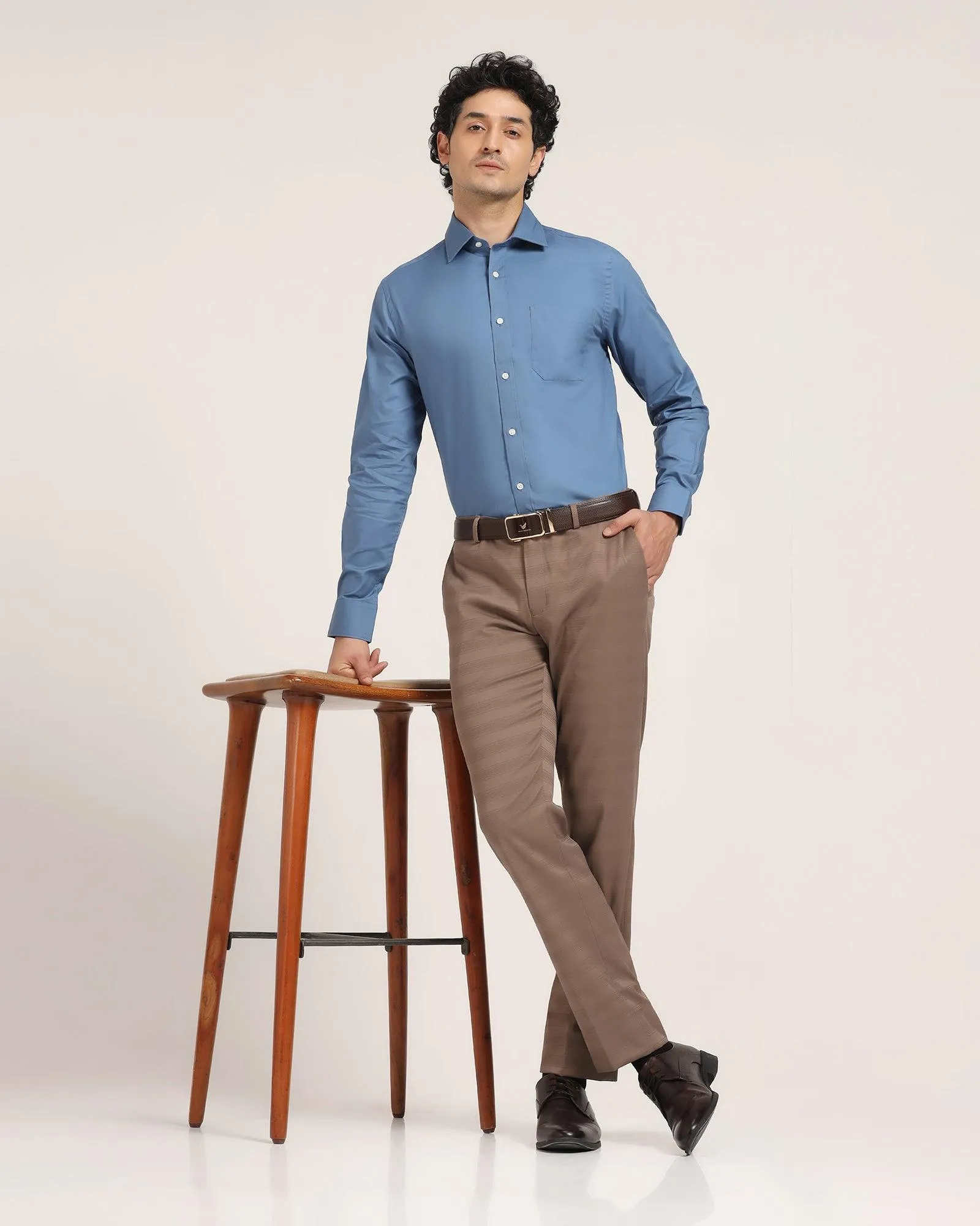 Formal Navy Solid Shirt - Vetro