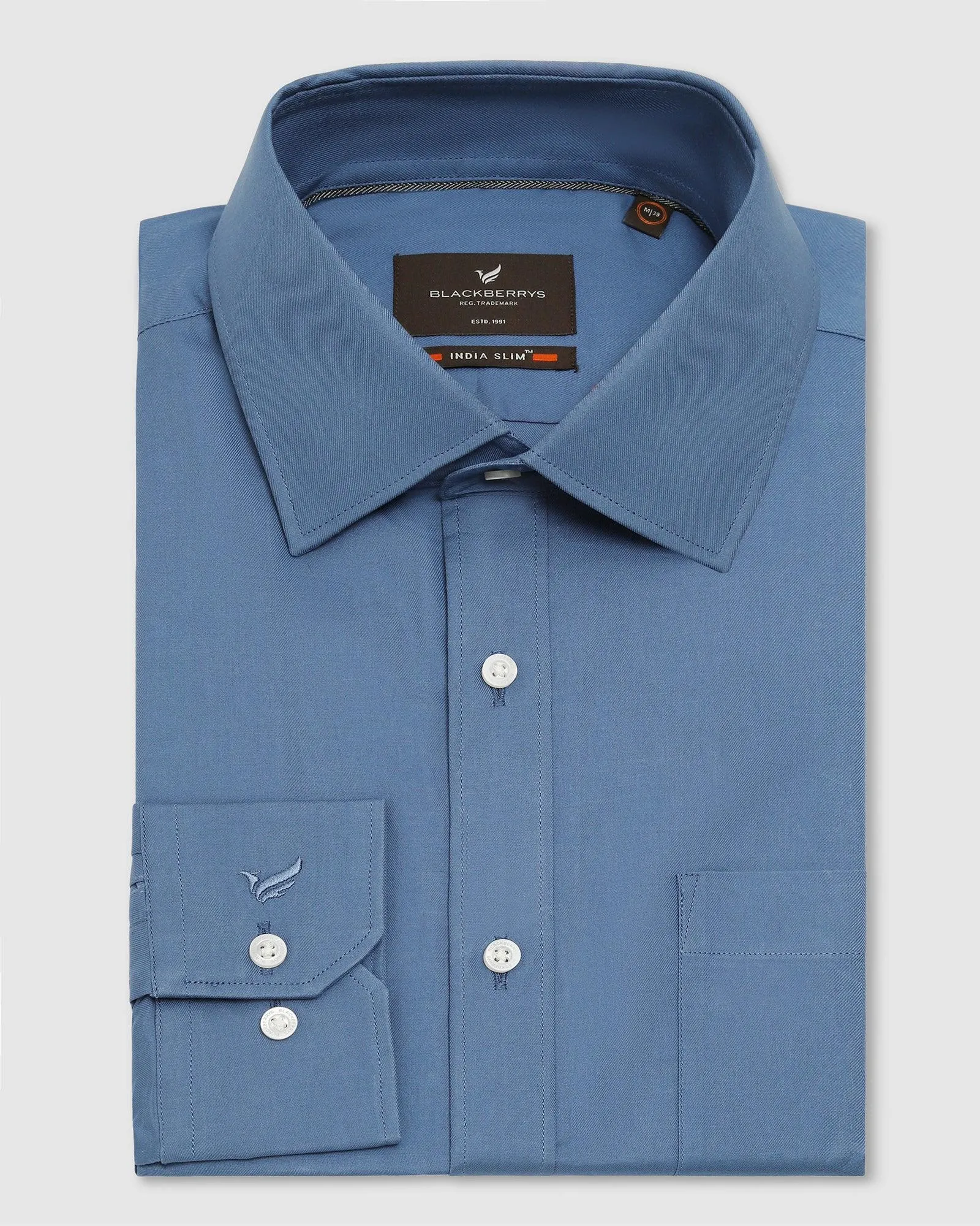 Formal Navy Solid Shirt - Vetro