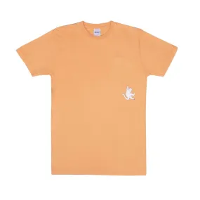 Hang In There Pocket Tee (Orange)