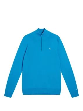 Kian Zipped Sweater / Brilliant Blue