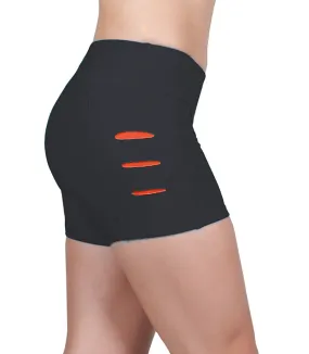 Last Chance! Bia Brazil Activewear Sliced Up Shorts SH2451 Black/Red