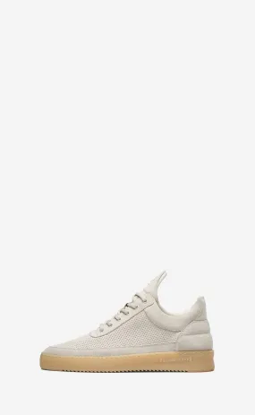 LOW TOP PERFORATED SUEDE OFF WHITE