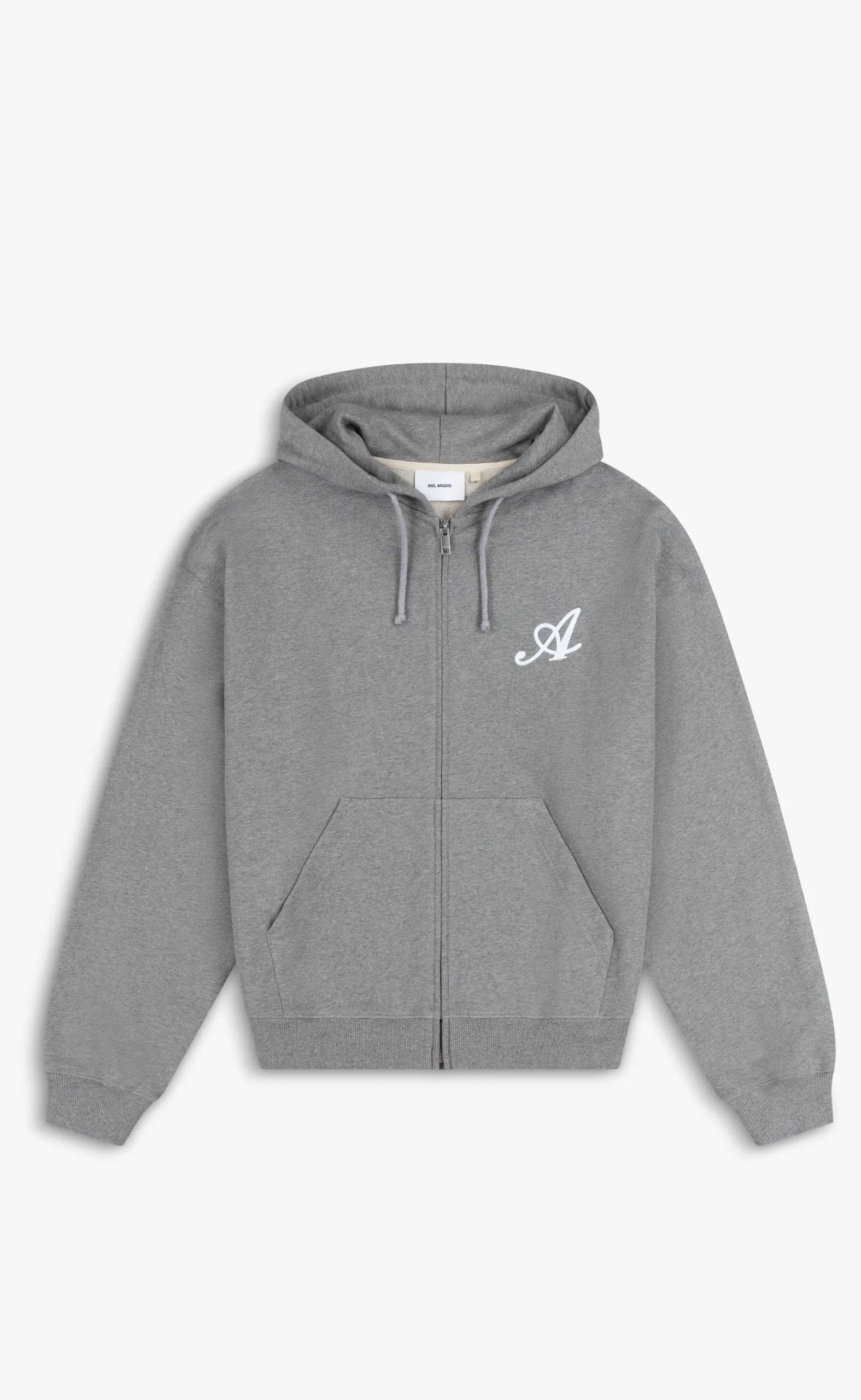 MAINE ZIP GREY MELANGE HOODIE