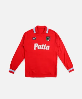 NR x Patta No. 10 Long Sleeve Football Jersey (Napoli Red)