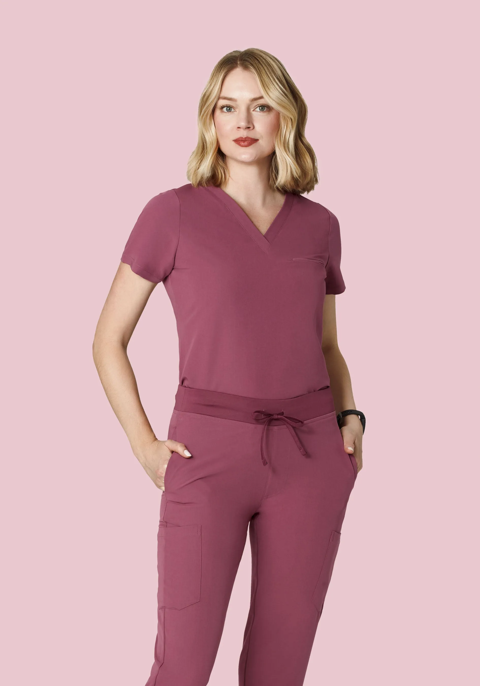 One Pocket Top Deep Mauve