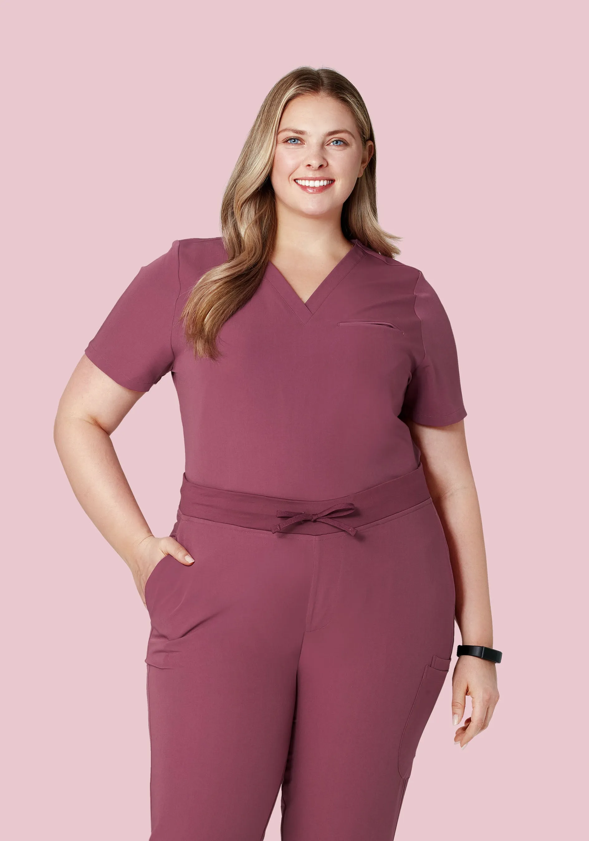 One Pocket Top Deep Mauve