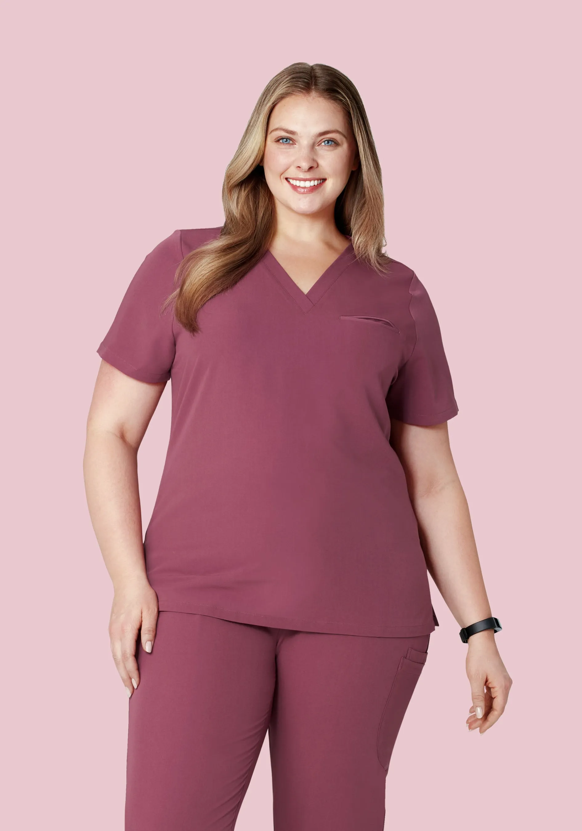 One Pocket Top Deep Mauve