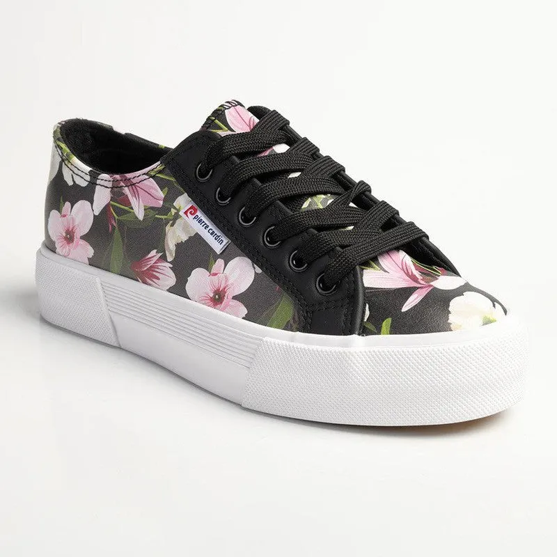 Pierre Cardin Lucienne Floral Sneaker - Black Multi