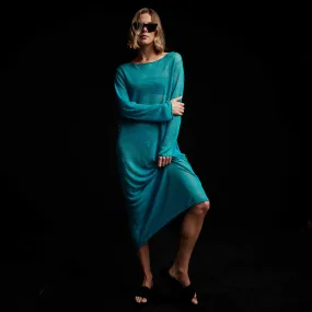 Soleil Linen Caftan - Jade