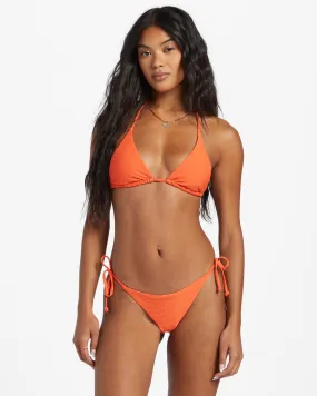 Tanlines Multi-Way Triangle Bikini Top - Coral Craze