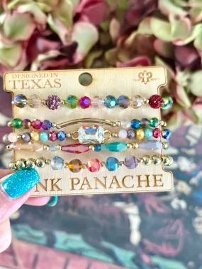 The Pink Panache Holiday Sparkle Stack Bracelet Set