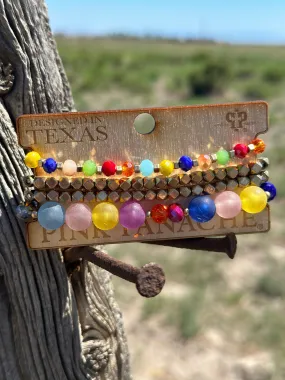 The Pink Panache Summer Popsicle Stack Bracelet Set